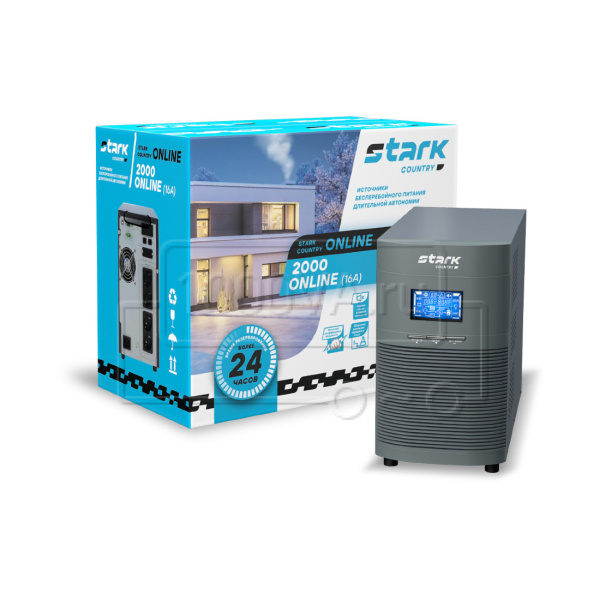 ИБП Stark Country 2000 online (max зарядный ток 16А)