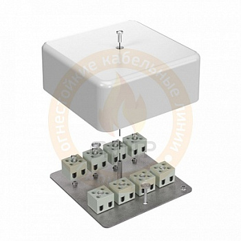 Коробка огнестойкая 40-0470-FR2.5-6 Е15-Е120 103х103х45 для кабель-канала (Промрукав), 40-0470-FR2.5-6