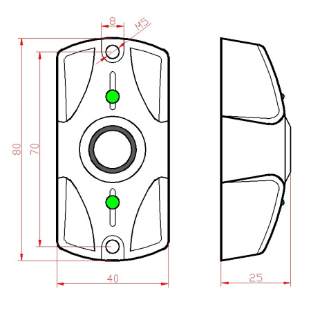 Циклоп ТМ, считыватель контактор, медный антик