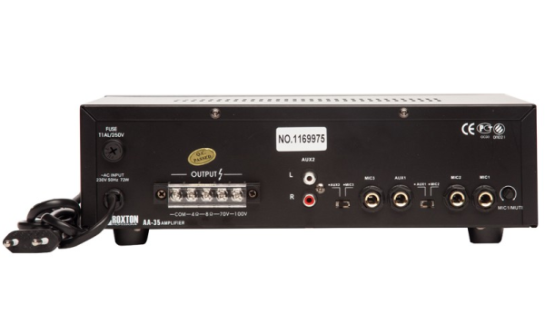 AA-35, усилитель 35 Вт, 3 микр./2 лин. входа ( ROXTON)
