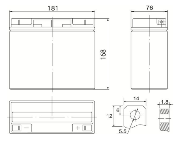 Аккумулятор DELTA DT 1218.