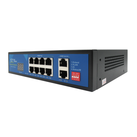 Коммутатор ST-S812POE (2M/150W/A/SC) PRO