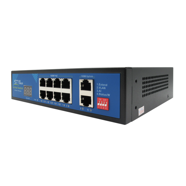 Коммутатор ST-S812POE (2M/150W/A/SC) PRO