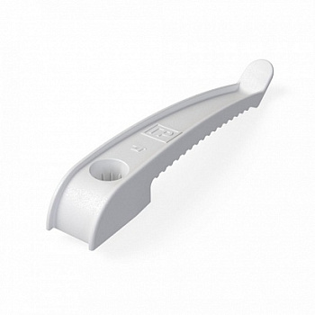 Держатель кабеля односторонний для прямого монтажа белый (20шт/240шт уп/кор) Промрукав, PR13.0385