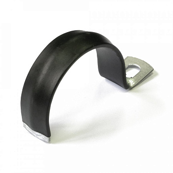 Скоба металлическая однолапковая с полимерным покрытием СМО-П d48-50 мм (50шт/200шт уп/кор) Промрукав