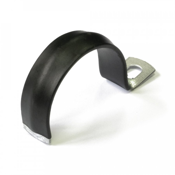 Скоба металлическая однолапковая с полимерным покрытием СМО-П d48-50 мм (50шт/200шт уп/кор) Промрукав