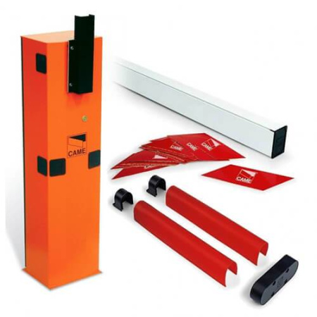 GARD 4000, Комплект шлагбаума для левостороннего монтажа (тумба, стрела, светоотражающие наклейки, накладки резиновые)