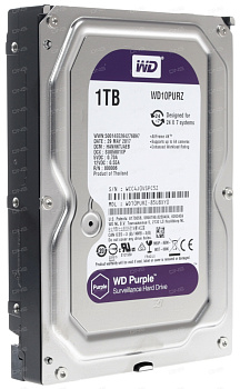 Жёсткий диск 1 Tb WD Original WD10PURZ Video Purple 64Mb 3.5"