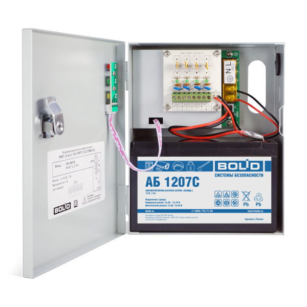 РИП-12 исп.104 (РИП-12-3/7М6-V4), 12В/3А