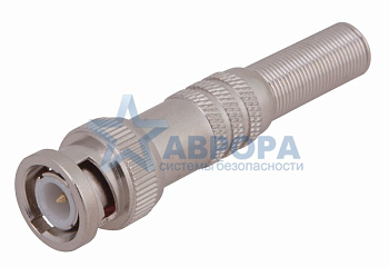 BNC разъём штекер под пайку с пружиной металл универсальный REXANT (05-3075)