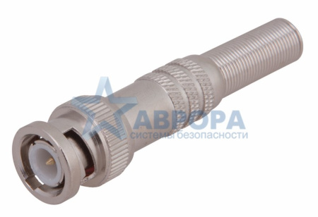 BNC разъём штекер под пайку с пружиной металл универсальный REXANT (05-3075)