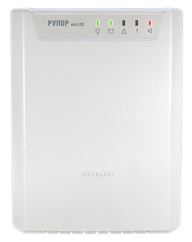 Рупор исп. 03 (2хRS-485) в.2.хх Блок речевого оповещения, один канал, до 40 Вт, 5 уровней ограничения