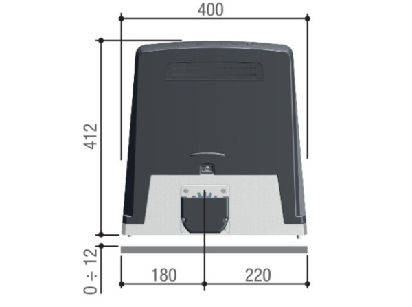 801MS-0350, Привод 36В для откатных ворот BKV15AGE PLUS, встроенный блок управления ZN8