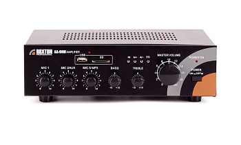 AA-60M, USB-проигрыватель-усилитель 60 Вт, 3 микр./2 лин. входа ( ROXTON)