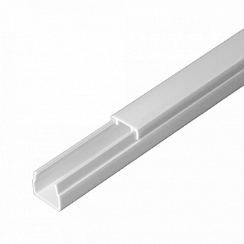 Кабель-канал 12х12 белый 2-й замок в п/э (242м/уп) (Промрукав), PR.0325200