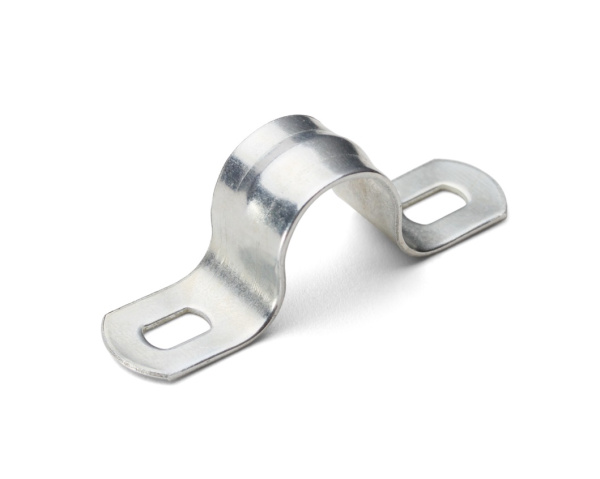 Скоба металлическая двухлапковая СМД 12-13 для труб Ø12 мм (100 шт/уп) Промрукав, PR08.2544