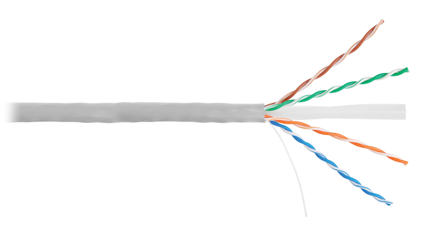 Кабель NETLAN EC-UU004-6-PVC-GY внутренний Кабель NETLAN EC-UU004-6-PVC-GY внутренний