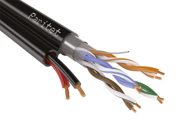F/UTP 4 Cat5e PE 2х0,75 ParLan™ combi , кабель для IP-видеонаблюдения (Паритет) F/UTP 4 Cat5e PE 2х0,75 ParLan™ combi , кабель для IP-видеонаблюдения (Паритет)