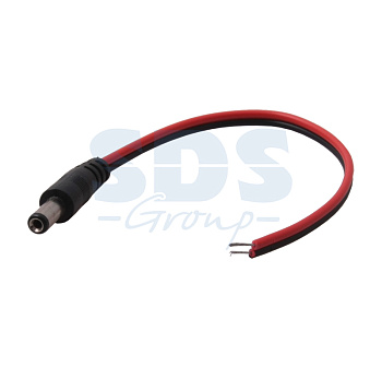 Разъем питания штекер 2.1х5.5х10мм с проводом 20 см REXANT (14-0313)