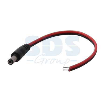 Разъем питания штекер 2.1х5.5х10мм с проводом 20 см REXANT (14-0313)