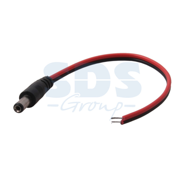 Разъем питания штекер 2.1х5.5х10мм с проводом 20 см REXANT (14-0313)