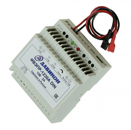 ИВЭПР-1230А-DIN, ИБП, 12В/3А