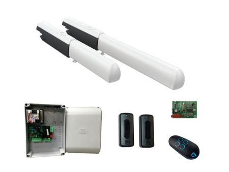 A3000A RC KIT, Комплект ATI3000 - Комплект автоматики для двухстворчатых распашных ворот  (Состав комплекта: Состав комплекта: A3000A - 2 шт; ZF1N - 1 шт; TOP44RBN - 1 шт; AF43S - 1 шт; DIR10 -  1 шт)