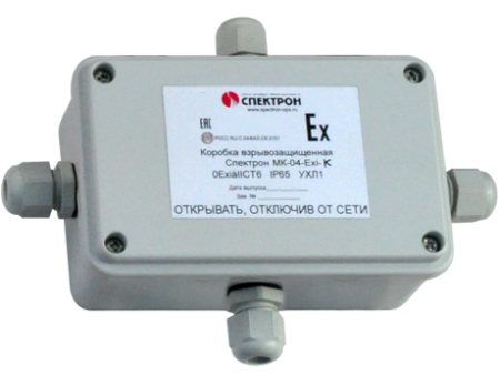 Спектрон-МК-04-Exi-K, коробка взрывозащищенная крестовая