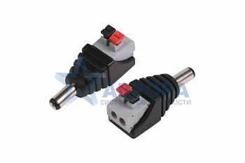 Разъем питания штекер 2.1х5.5х10мм с клеммной колодкой зажим (блистер) REXANT (14-0314-2)