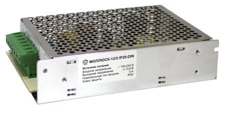 Моллюск 12/5 IP20 DIN, блок питания