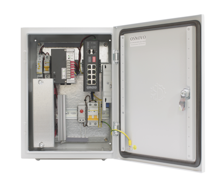 OS-34TB1(SW-80802/I(port 90W)), уличный коммутатор