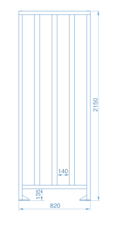PERCo-MB-15D, секция ограждения