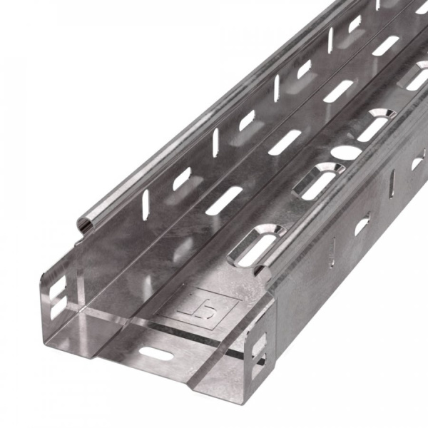 Лоток перфорированный Стандарт 100х50х3000 (0,7 мм) (24 м/уп) Промрукав, PR16.0002