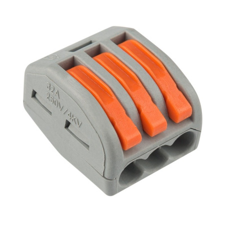 Клемма многоразовая СМК 222-413 (50 шт) соединительная 3-х проводная 