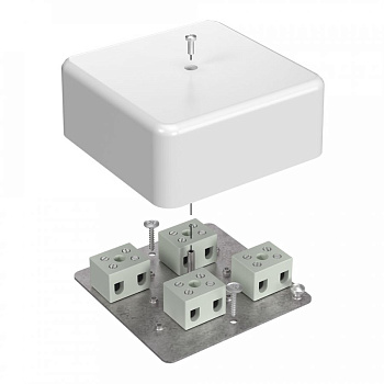 Коробка огнестойкая 40-0470-FR6.0-8 Е15-Е120 103х103х45 для кабель-канала (Промрукав), 40-0470-FR6.0-8