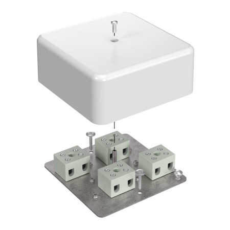 Коробка огнестойкая 40-0470-FR6.0-8 Е15-Е120 103х103х45 для кабель-канала (Промрукав), 40-0470-FR6.0-8