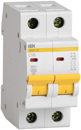 Авт. выкл. ВА47-29 2Р 6А 4,5кА х-ка С ИЭК Авт. выкл. ВА47-29 2Р 6А 4,5кА х-ка С ИЭК