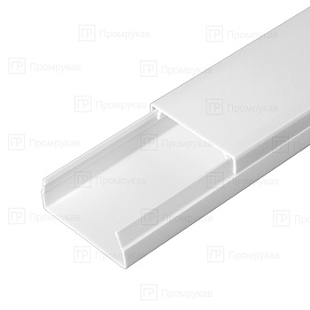Кабель-канал 40х16 белый 2-й замок в п/э (56м/уп) (Промрукав), PR.0325206