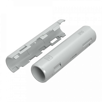 Муфта разборная d16 мм атмосферостойкая серая (10шт/500шт уп/кор) Промрукав, PR13.0429