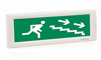 Кристалл-12 - Человек вниз по лестнице вправо, световое табло