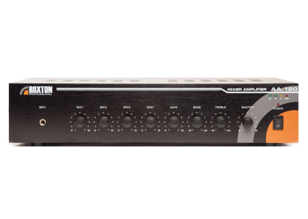 AA-120, усилитель 120 Вт, 3 микр./2 лин. входа( ROXTON)