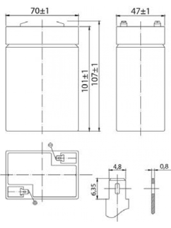 Аккумулятор SF 6045