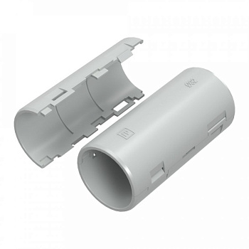 Муфта разборная d32 мм атмосферостойкая серая (5шт/210шт уп/кор) Промрукав, PR13.0432