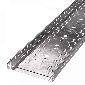 Лоток перфорированный Стандарт 300х50х3000 (0,8 мм) (6 м/уп) Промрукав
