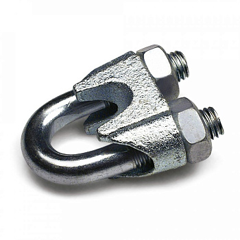 Зажим троса одинарный D6мм тип "Слоник" DIN 741 (100 шт/уп), PR08.3894