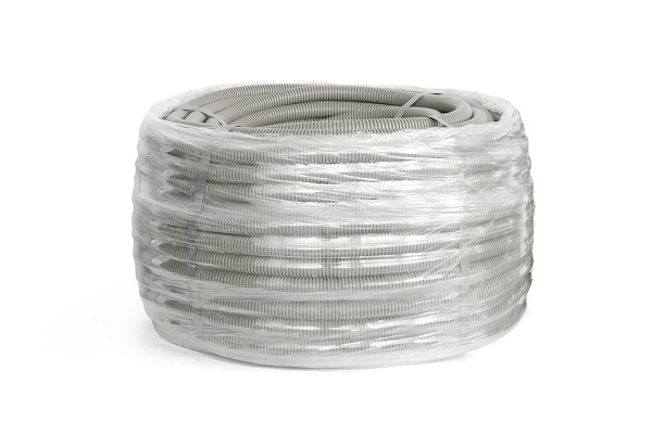 Гофротруба ПВХ легкая 350Н серая с зондом d25/50 м (Промрукав), PR.012531