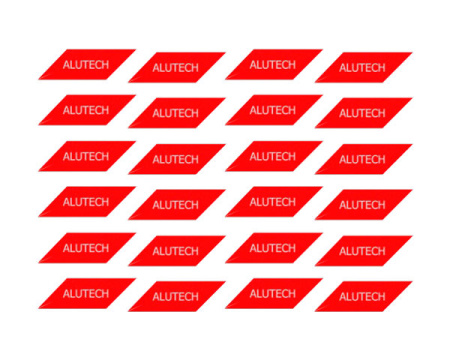 BVS.01, Комплект наклеек светоотражающих "ALUTECH" (24 шт.)