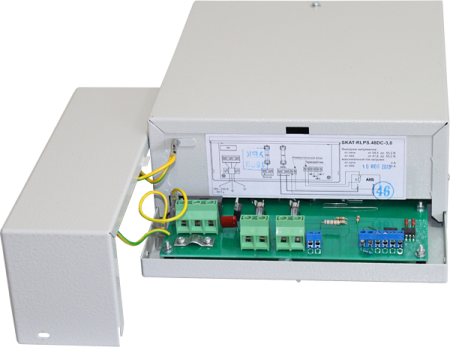 SKAT-V ИБП-48/3 (SKAT-RLPS.48DC-3.0) источник питания, 48В, 3А и до 10А с АКБ 4х17-250Ач