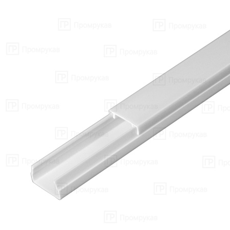 Кабель-канал 15х10 белый 2-й замок в п/э (234м/уп) (Промрукав), PR.0325201