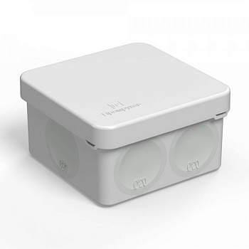 Коробка 70х70х40 распределительная 60-0200 для прямого монтажа двухкомпонентная безгалогенная (HF) (150шт/кор) Промрукав